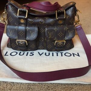 Louis Vuitton Manhattan Raisin Monogram Shoulder Bag